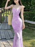 Nukty Sexy Spaghetti Strap Print Womens Dresses Elegant Sleeveless Bodycon Evening Party Long Dress Summer Slim Waist Vestidos Mujer