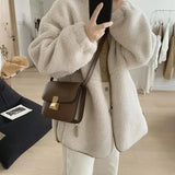 Nukty WINTER OUTFITS Y2k Korean Version Winter Clothes Women Jackets Lambwool Coat Fashion Casual Loose Oversize Thick Parkas Long Sleeve Tide Coats