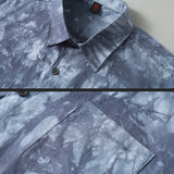Nukty Summer Tie-dye Shirt Men Plus Size Fashion Casual Tie Dye Shirts Male Hawaiian Beach Shirt Big Size 11XL