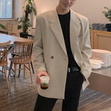 Nukty Elgance Men's Suit Coat Korean Style Casual Blazer Jacket Loose Fashion Handsome Small Suit Autumn New Male Clothing