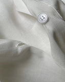 Nukty 2024 Summer Slightly Transparent Linen Short Sleeve Shirt Women Design Sense Lapel Loose Silhouette Cool Top Female
