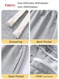 Nukty Spring Autumn Men Sweatpants Korean Fashion Sportswear Drawstring Wide Leg Straight Track Pants Cotton Casual Loose Trousers