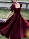 Nukty Elegant Evening Party Dress for Women Summer Prom Robe Vestidos Korean A-line Princess Romantic Graduation Dresses