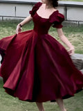 Nukty Elegant Evening Party Dress for Women Summer Prom Robe Vestidos Korean A-line Princess Romantic Graduation Dresses