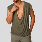 Nukty New Summer Men's Skinny Gym Tank Tops Leisure Popular Sleeveless Sportwear Fashion Loose Solid Color Bodybuilding Vest S-2XL