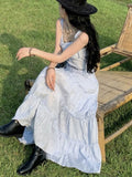 Nukty Elegant Casual Solid Skirt Suits Fashion Strapless Straps Top Loose A-line Chic Skirts Women's Two Pieces Set Female New Outfits