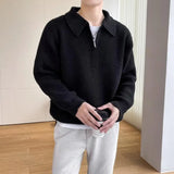Nukty Men Sweater Long Sleeve Soft Warm Wear-resistant Autumn Sweater   Spring Sweater  for Daily Life