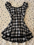 Nukty Y2k Harajuku Lattice Vintage Sleeveless Gothic Punk Summer Dresses Slim Short Dress Lace Sexy Korea Fashion Women Dresses