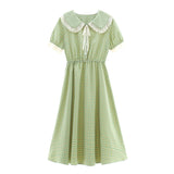Nukty girl plaid vestidos New summer fashion short sleeve women kawaii dress