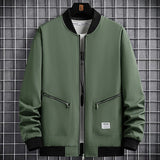 Nukty New Spring Jackets Men Baseball Jacket Fashion Casual Coat Jacket Plus Size 6XL 8XL Outdoor Outerwear Solid Color