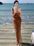 Nukty Sexy Lace Strapless Womens Dresses Elegant Off Shoulder Bodycon Birthday Party Dress Summer Slim Chic Vestidos Female Long Robe