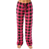 Nukty Women Christmas Pajama pants Autumn Winter Plaid Printed Pants Fashion Casual Wide Leg Pants Clothing Streetwear