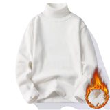 Nukty turtleneck outfit men Autumn Winter Men's Turtleneck Sweater Men's Knitting Pullovers Rollneck Knitted Sweater Warm Men Jumper Slim Fit Casual Sweater