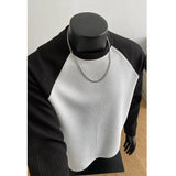 Nukty Mens Long Sleeve T Shirts Casual Round Neck Cotton Moisture Wicking Tees Tanks Patchwork Undershirts Loose Fit Tshirts for Men