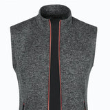 Nukty Autumn and Winter Men's Knitted Velvet Fashion Casual Top Zipper Vest Sleeveless High Neck Fleece Solid Color Men's Wear