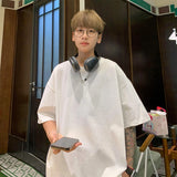Nukty 5 Colors Men's Glitter Tee Shirts Women Short Sleeve Oversized Chic Summer All-match T-Shirts Men Korean Daily Loose Tops