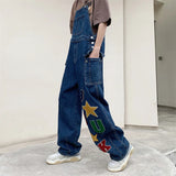 Nukty  Hip Hop Jeans Men Overalls Streetwear Baggy Unisex Y2k Clothes Tooling American Fashion Vintage Denim Trousers Techwear Handsome