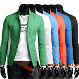 Nukty Men Casual Blazer Spring Autumn Solid Color Lapel Collar Button Pockets Decor Business Suit Tops Wedding Party Outwear Coat