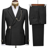 Nukty prom outfits for guys Men's Suits Blazer Pants for Men Jacket Italian Design Notched Lapel Party Wedding Slim Fit Costume Homme 2 Piece Clothing