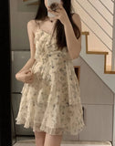 Nukty DRESS TO IMPRESS Sweet Dresses for Women Fashion Floral Korean Summer Robe Femme Temperament Chiffon A-line Dress 2024 Vestidos De Mujer