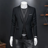 Nukty High Quality Business Slim Fit Single Buttons Suits Jacket Men Slim Fit Casual Fashion Wedding Groom Tuxedo Blazer Coats 6XL-M