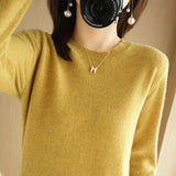 Nukty Women Sweater Spring Autumn Long Sleeve O-neck Pullovers Warm Bottoming Shirts Korean Fashion Sweater Knitwear Soft Jumpers