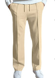 Nukty Spring/Summer Hot Selling Men's Fashionable Casual Solid Color Pants Loose Tight Cord Straight Pants