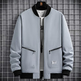Nukty New Spring Jackets Men Baseball Jacket Fashion Casual Coat Jacket Plus Size 6XL 8XL Outdoor Outerwear Solid Color