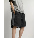 Nukty Summer Thin Running Shorts for Men Casual Jogging Sport Short Pants Patchwork Drawstring Quick Dry Sports Shorts