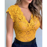 Nukty outfit ideas Women Tops Summer Sexy Lace Crochet Cardigan Casual Solid Color Trend Lace Hollow Out Top For Ladies