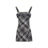 Nukty party look inspos French Elegant Plaid Two Pieces Set Women Patchwork Y2k Vintage Dress Suit Female Korean Fashion Casual Retro Set 2024 Winter