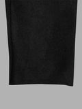 Nukty Long Sleeves Loose Solid Color Collarless Woolen Coat