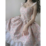 Nukty party look inspos Victorian Vintage Lolita Dress Sweet Elegant Women Lace Ruffles Pearl Slim Bandage Princess Dresses Female Cute Party Mini Dress