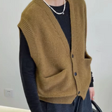 Nukty 2 colors pullover vest sweater autumn winter korean style turtleneck knitted sweater vests sleeveless sweater womens (X7036)