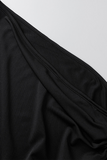 Nukty - Sexy Solid Patchwork One Shoulder Pencil Skirt Dresses(5 Colors)