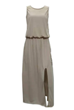 Nukty - Bohemian Sleeveless Side Slit Maxi Dress