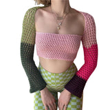 Skeleton Corset Crop Tops y2k Gothic Clothes Crochet Hollow Out Tanks Women Summer Tee 2000s Aesthetic T Shirt Ropa Gotica Mujer