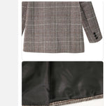 Nukty Autumn Winter Fashion Plaid Blazers Women Single Breasted Female Outerwear Ladies Jackets blazer feminino