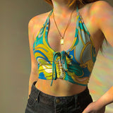 18 Style Y2k Crop Tops Zebra Pattern Tank Tops Sexy Skinny Fashion Cropped Tops Retro Slim Aesthetic Cotton Camisole Cyber Y2k