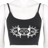 Black Basic Tank Tops Tees Sleeveless Backless Spaghtti Strap Crop Tube Top Casual Fashion Fitness Buttons Tee Vest Tanks Camis