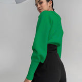 Y2K Spring Fall Fashion Women V-Neck Long Sleeves Cardigan Sweater Top Knitted Loose Solid Casual Women's Clothes