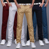 Nukty Classic 9 Color Casual Pants Men Spring summer New Business Fashion Comfortable Stretch Cotton Straigh Jeans Trousers