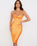 High Quality Satin Bodycon Dress Women Party Dress New Year Dress Green Bodycon Dress Celebrity Evening Club Dress XL