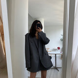 Nukty Spring And Autumn High Quality Stylish Women's Solid Color Oversize Big Loose Blazer Coat