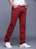 Nukty Classic 9 Color Casual Pants Men Spring summer New Business Fashion Comfortable Stretch Cotton Straigh Jeans Trousers