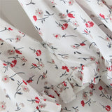 Nukty Vintage Spring Summer Chic Floral Print Lace Square Neck Cute Cake Cascading Ruffled Strap Mini Dress Woman New