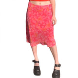 Women's Floral Print High Waisted Bohemian Midi Skirt A-Line Bodycon Long Pencil Skirt Y2K Streetwear E-Girl 90S Fashion