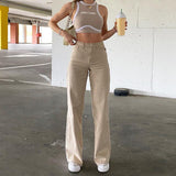 Fashion Loose Jeans Women's High-waist Stretch Wide-leg Straight-leg Pants Women's Casual and Comfortable Denim Mother Pants