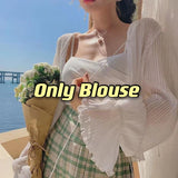 Nukty Women Summer Print Floral Midi Dress Vintage Franch Style Female Strapless Party Dress Casual Holiday Lady Boho Vestido