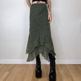 Plaid Skirt Women Y2k Retro Straight Skirts Double Layer Mesh E Girl 2000s Harajuku Aesthetic High Waist Skinny Streetwear Skirt